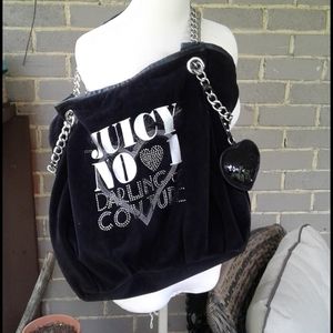 Oversized juicy couture velour handbag